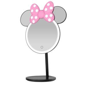 NIB Minnie Mouse Silhouette with Decorative Pink Polka Dot Bow